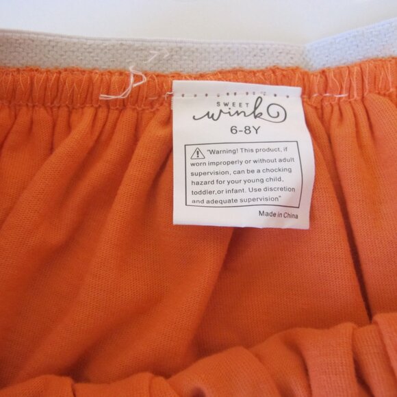 Cheeky Plum Sweet Wink Pumpkin Skirt Size 6-8 EUC - Picture 2 of 2